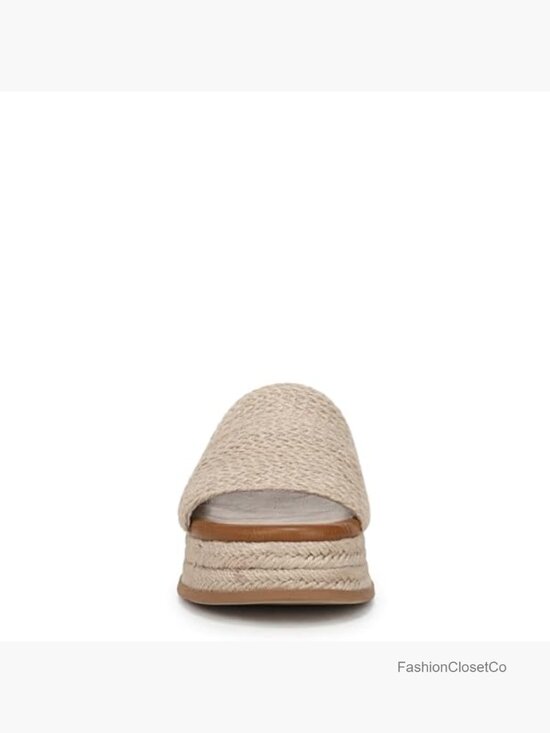 Espadrille Slide Sandals with 2\